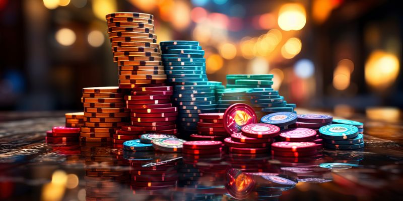 Chip poker là công cụ hỗ trợ thường thấy tại sòng casino